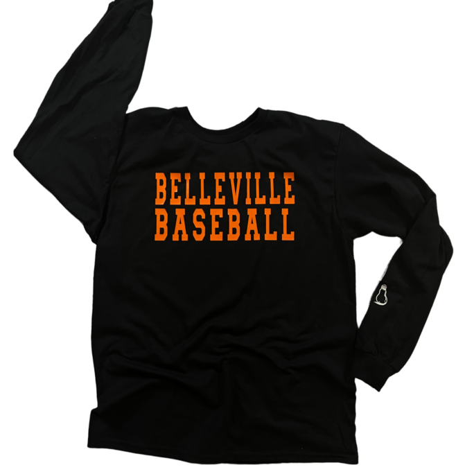 Belleville Baseball Long Sleeve Tshirt (Black)