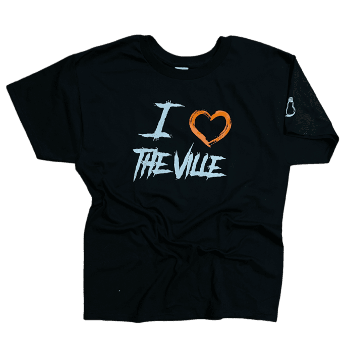 I Love The Ville Unisex Tshirt (Black)